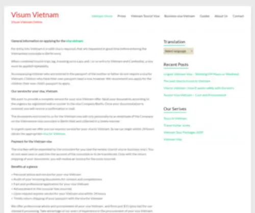 Visumvietnam.org(Visum) Screenshot