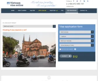 Visumvietnamonline.com(Vietnam visa on arrival) Screenshot