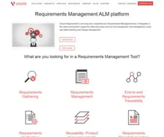 Visuresolutions.com(Requirements Management ALM Tool) Screenshot