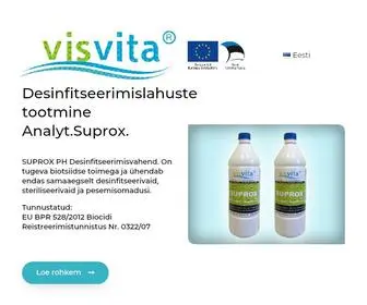 Visvita.ee(About us Our Technology SUPROX liquid) Screenshot