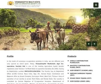 Viswadeepthimscs.com(Viswadeepthi Multistate Agri Co) Screenshot