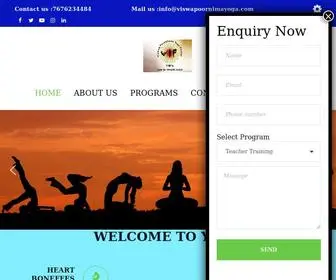 Viswapoornimayoga.com(Yoga) Screenshot