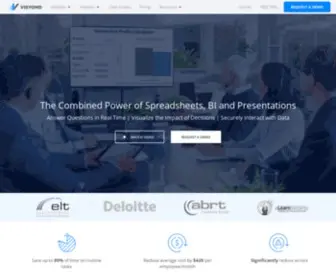 Visyond.com(Understand Your Data and Make Better Decisions) Screenshot