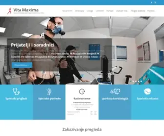 Vita-Maxima.org(Ordinacija sportske medicine) Screenshot
