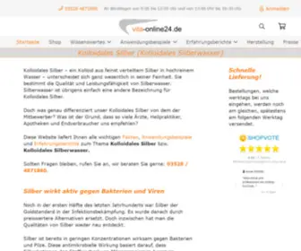 Vita-Online24.de(✅Kolloidales Silber (Silberwasser)) Screenshot