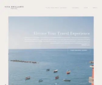 Vitabrillanti.com(Elevate Your Travel Experience The all new Travel division of Vita Brillanti) Screenshot