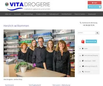 Vitadrogerie.ch(Vita Drogerie Online) Screenshot