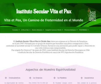 Vitaetpax.org(Instituto Secular Vita Pax. Laicas consagradas. Nuestra Misión) Screenshot