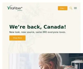 Vitafiberimo.ca(VitaFiber® IMO) Screenshot