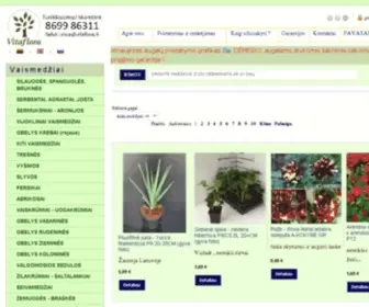 Vitaflora.lt(Augalai internetu) Screenshot