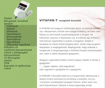 Vitafon.hu(VITAFON-T rezegtetĹ kĂŠszĂźlĂŠk) Screenshot