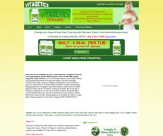 Vitagetics.com(Slimming Pills and Weight Loss Pills) Screenshot