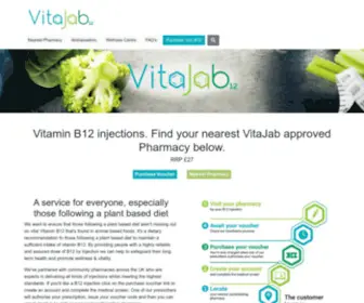 Vitajab.co.uk(VitaJab Vitamin B12 injection at your local pharmacy) Screenshot