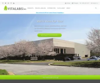 Vitalabs.com(Private Label Vitamins & Nutritional Supplements) Screenshot