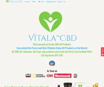 Vitalacbd.com(Vitala CBD) Screenshot