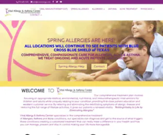 Vitalallergy.com(Houston Allergy & Asthma Clinic) Screenshot