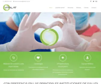 Vitalat.com.mx(Equipo médico para Hospitales) Screenshot