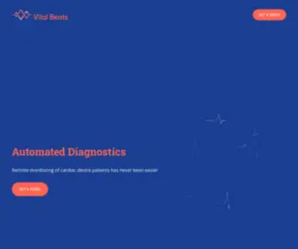 Vitalbeats.com(Automated Diagnostics in Remote Cardiac Care) Screenshot