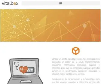 Vitalbox.com(Historia clínica virtual y gestor de información diseño web) Screenshot