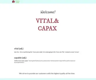 Vitalcapax.com(Vitalcapax) Screenshot