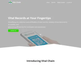 Vitalchain.com(Vital Chain) Screenshot