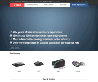 Vitaldata.ca(Data Recovery Montreal) Screenshot