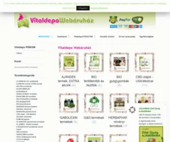 Vitaldepowebaruhaz.hu(Webáruház) Screenshot