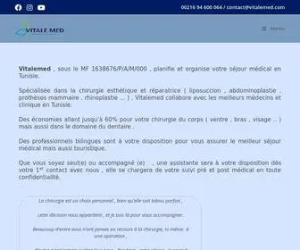 Vitalemed.com(Vitale Med Tunisie) Screenshot