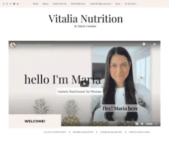 Vitalianutrition.com(By Maria Courian) Screenshot