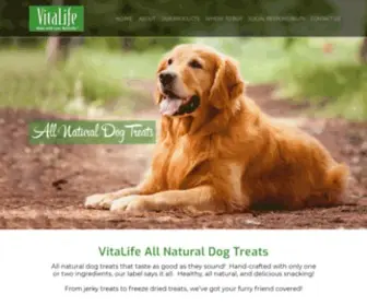 Vitalifemadewithlove.com(VitaLife All Natural Dog Food and Treats Made with Love) Screenshot
