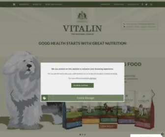 Vitalinpetfood.co.uk(Pet and Dog Food) Screenshot