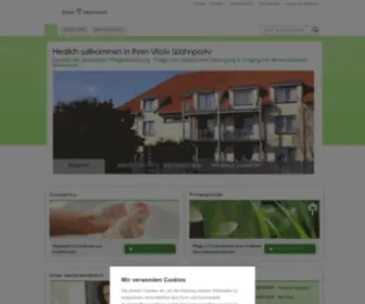 Vitalis-Wohnpark.de(Herzlich willkommen in Ihren Vitalis Wohnparks) Screenshot