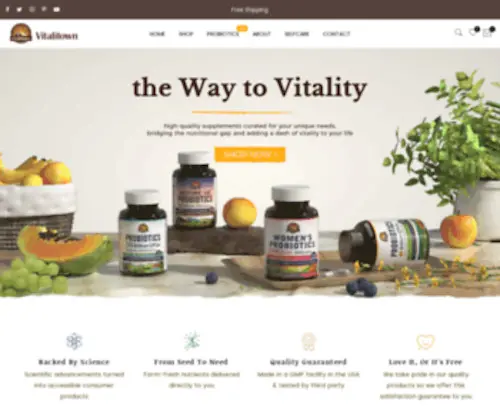 Vitalitown.com(Nutritional Supplements) Screenshot