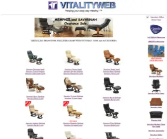 Vitality-Webb.com(Stressless Ergonomic Sofa Recliner Chair and Ottoman by Ekornes) Screenshot