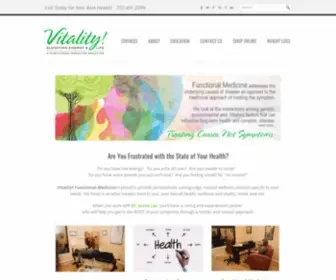 Vitality757.com(Vitality Functional Medicine) Screenshot