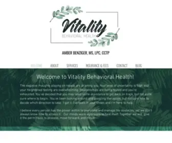 Vitalitybehavioral.com(Vitality Behavioral Health. Mental Health Counseling) Screenshot