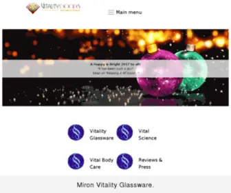 Vitalitygoods.com(Miron Vitality Violet Glassware) Screenshot