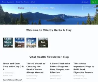 Vitalityherbsandclay.com(Vitality Herbs & Clay) Screenshot