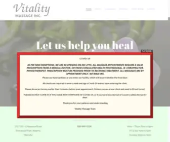 Vitalitymassageinc.com(Vitality Massage Inc) Screenshot