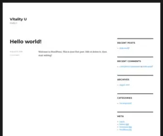Vitalityu.com(Vitalityu) Screenshot