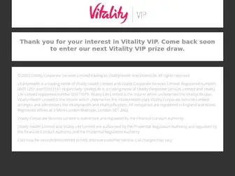 Vitalityvip.co.uk(Come back soon) Screenshot