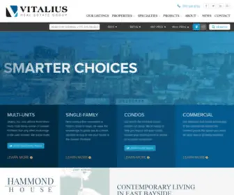 Vitalius.com(Vitalius Real Estate Group) Screenshot