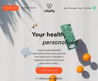 Vitally.com(Personalised Daily Vitamin Packs) Screenshot