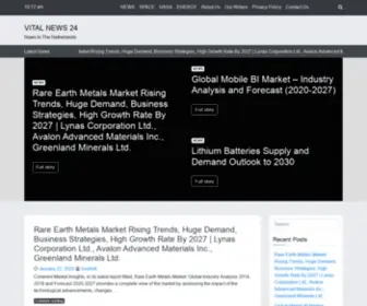 Vitalnews24.com(Vital Market Reports and Industry Analysis) Screenshot