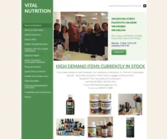 Vitalnutritioncapecod.com(Vital Nutrition) Screenshot