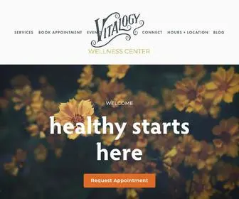 Vitalogywellnesscenter.com(Vitalogy Wellness Center) Screenshot