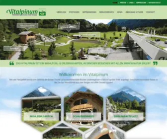 Vitalpinum.com(Museum und Schaugarten in der Art eines botanischen Gartens) Screenshot