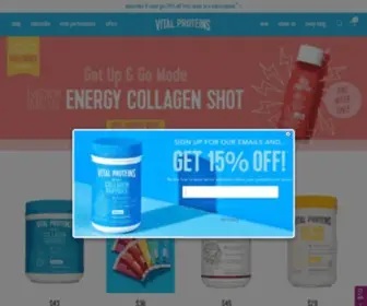 Vitalproteins.com(Buy Collagen Protein Powder & Collagen Supplements) Screenshot
