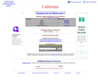 Vitalsearch-CA.com(VitalSearch-California(USA)) Screenshot