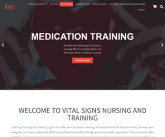 Vitalsignnursing.com(Vital Signs Nursing and Training) Screenshot